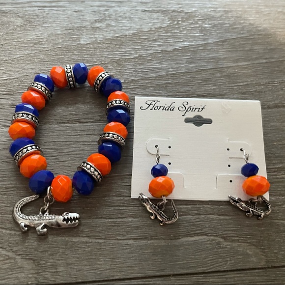 Jewelry - Gator earring and bracelet